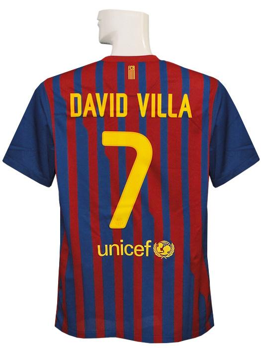 MサイズサッカーユニフォームDavid Villa ダビドビジャバルセロナ