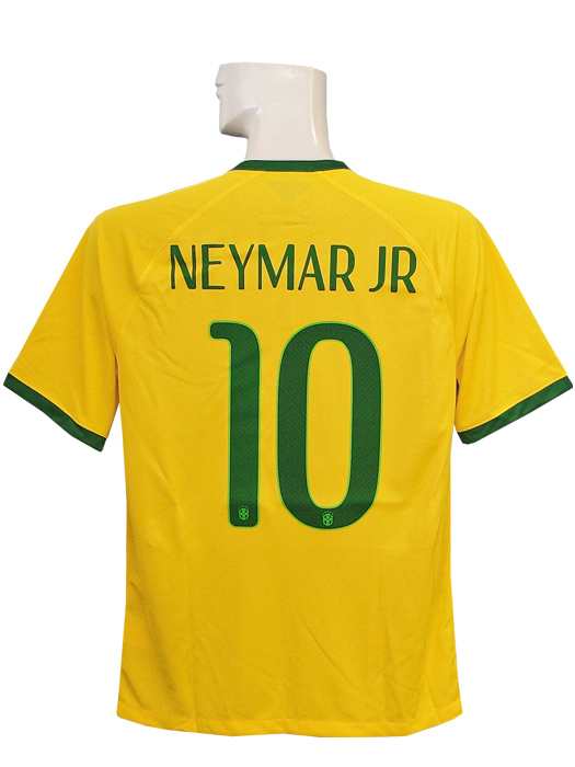ナイキ Nike 14ブラジル代表 ホーム 半袖 ネイマール ワールドカップバッジ付 フルマーキング仕様 703の通販はau Pay マーケット ネイバーズスポーツ