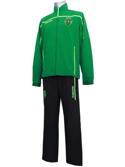 (マクロン) macron/18/19スポルティング・リスボン/トラックスーツ/グリーンXブラック
