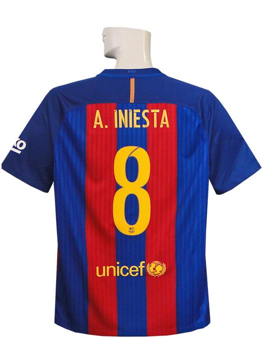 バルセロナ　ホームユニフォーム　イニエスタ NIKE FCバルセロナ 18/19 ユニフォーム ホーム 半袖 レプリカ #8