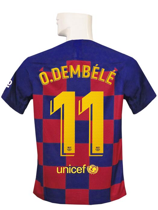 ナイキ) NIKE/19/20バルセロナ/ホーム/半袖/デンベレ/ジュニア用