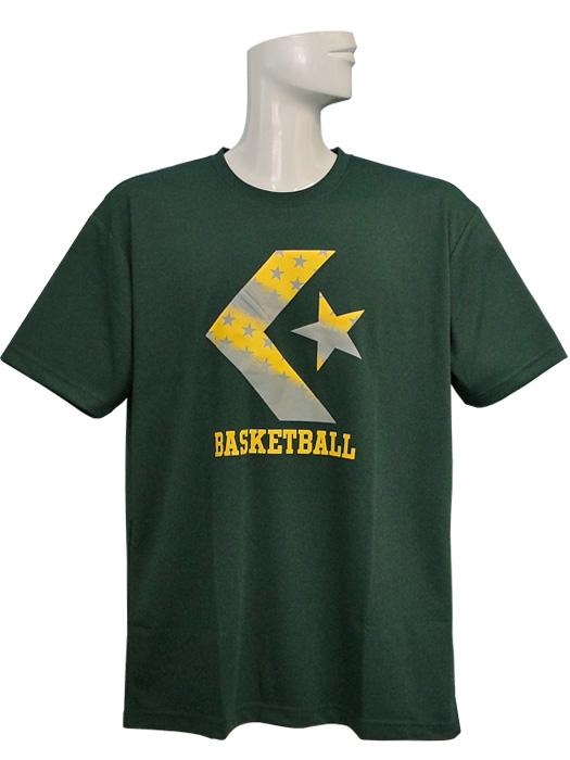 (コンバース) CONVERSE/9S プリントTシャツ/Dグリーン/CB291312-4700