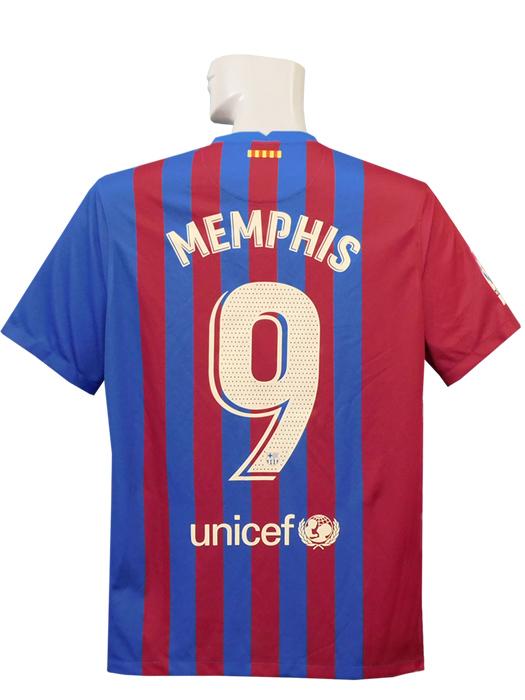 (ナイキ) NIKE/21/22バルセロナ/チャンピオンズリーグ/ホーム/半袖/メンフィス/CL+FOUNDATIONバッジ付/CV7891-428