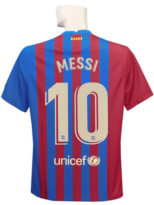 (ナイキ) NIKE/21/22バルセロナ/ホーム/半袖/メッシ/LFPバッジ付/CV7891-428