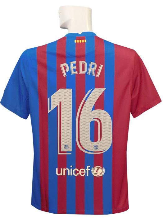 FCバルセロナ　サッカーユニフォーム　ナイキ ナイキ) NIKE⁄21⁄22バルセロナ⁄ホーム⁄半袖⁄ペドリ⁄ジュニア用⁄CV8222