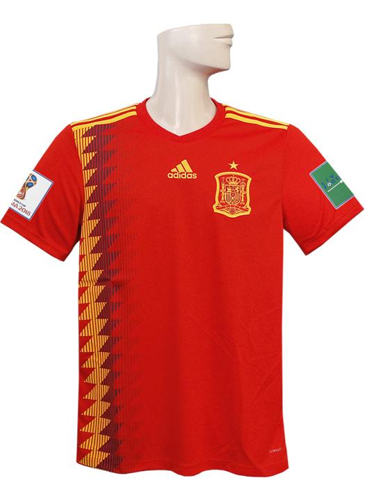 (アディダス) adidas/18/19スペイン代表/ホーム/半袖/2018ワールドカップバッジ+LIVING FOOTBALLバッジ付/DTY42-CX5355