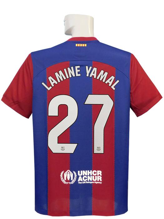 (ナイキ) NIKE/23/24バルセロナ/ホーム/半袖/ラミン・ヤマル/ラリーガ+ラリーガ優勝パッチ付/DX2687-456
