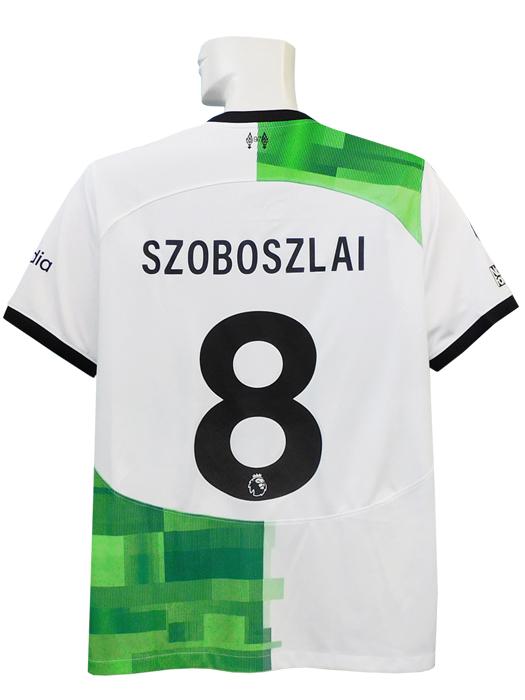 (ナイキ)NIKE/23/24リバプール/アウェイ/半袖/ソボスライ/プレミア+No Room For Racismパッチ付/DX2690-101