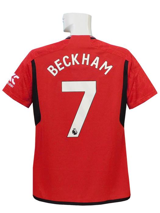 (アディダス) adidas/23/24マンチェスターユナイテッド/ホーム/半袖/ベッカム/プレミア+NRFRパッチ付/EVM00-IP1726