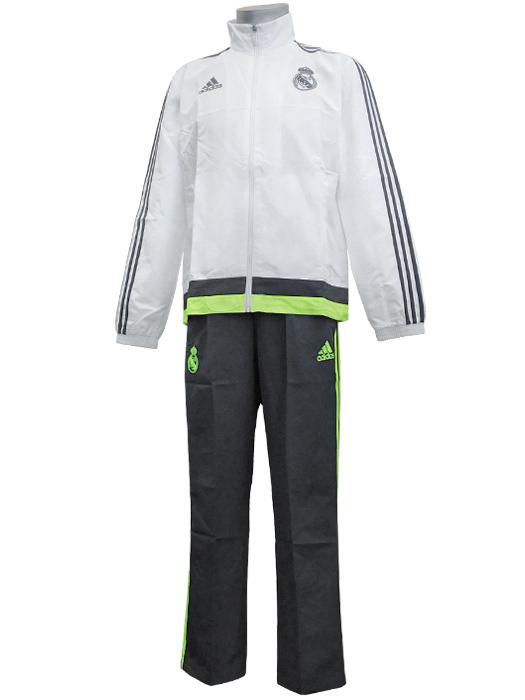 (アディダス) adidas/15/16レアルマドリード/プレゼンテーションスーツ/ホワイトXソーラーイエロー/IJE24-S87858