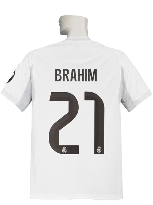 (アディダス) adidas/25/26レアルマドリード/UCL/ホーム/半袖/ブラヒムディアス/CL+FOUNDATION10+ICC2024/フルマーキング/KRN60-JJ1931