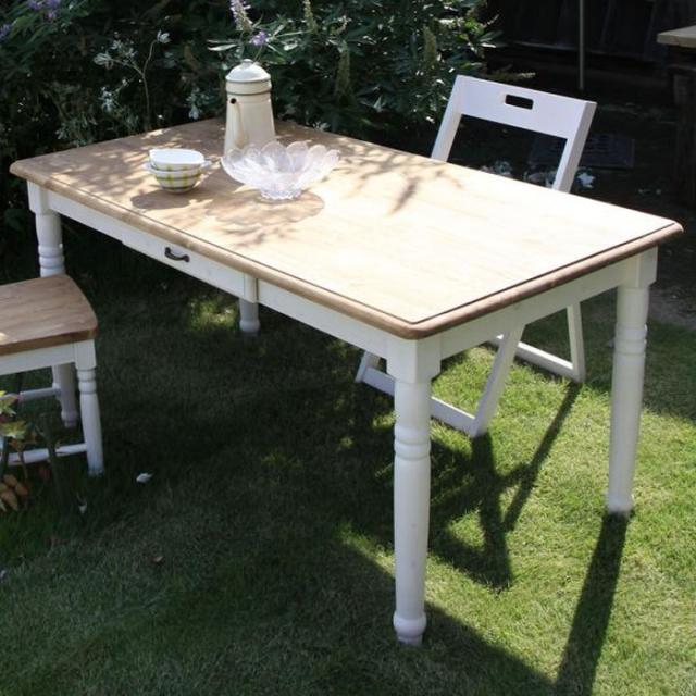 テーブル ホワイト W150×D80×H70 azu-cfs-211  ダイニングテーブル テーブル 送料無料 北欧 モダン 家具 インテリア ナチュラル テイスト 新生活 オススメ おしゃれ 後払い の通販は