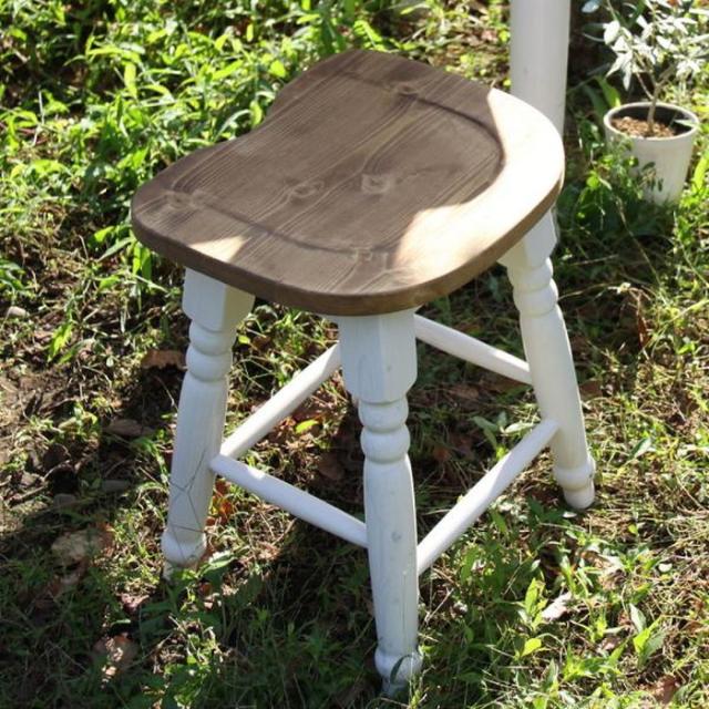 ミディ スツール ホワイト W35×D30×H45 azu-cfs-213  スツール イス チェア 送料無料 北欧 モダン 家具 インテリア ナチュラル テイスト 新生活 オススメ おしゃれ 後払い の通販は 11,187円