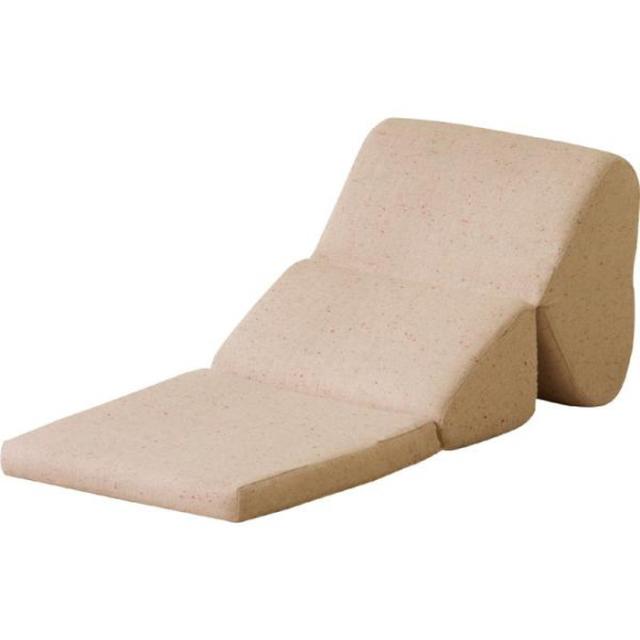 TV 枕 まくら クッションL ベージュ ブラウン W46×D69-90×H37-45×SH5 azu-fcc-121  クッション クッション 座布団 送料無料 北欧 モダン 家具 インテリア ナチュラル テイスト 新生活 オススメ おしゃれ 後払い の通販は 6,556円