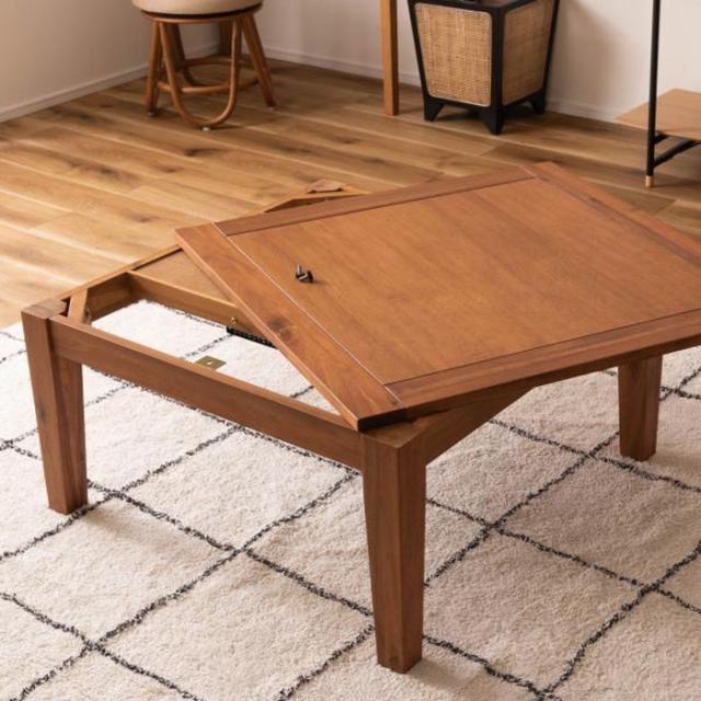 こたつ 炬燵 コタツ ナチュラル W75×D75×H38 コタツ コタツテーブル 幅