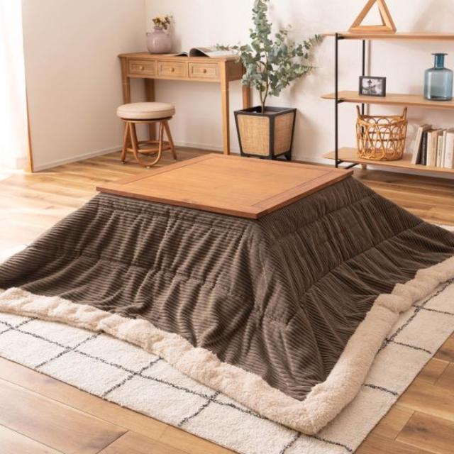 こたつ 炬燵 コタツ ナチュラル W75×D75×H38 コタツ コタツテーブル 幅