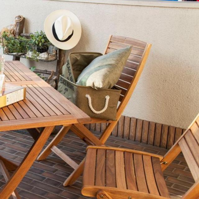 ニノ 折りたたみチェア ライトブラウン W46.5×D62×H88×SH44.5 折りたたみ時:W46.5×D16×H108 azu-nx-801  チェア ガーデンファニチャー エクステリア ガーデンファニチャー ガーデン DIY 送料無料 北欧 モダン 家具 インテリア ナチュラル テイスト 新生活 オススメ おしの通販は 8,134円