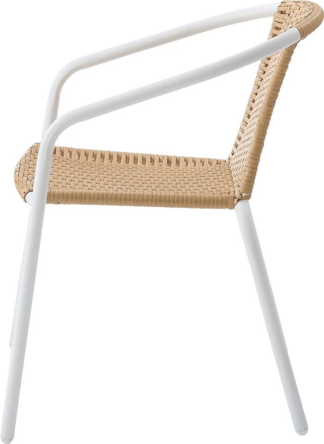 新品　ガーデンファニチャー　ブラック×ホワイト　ガーデンチェア　ファニチャー 新品 ガーデンファニチャー ブラック×ホワイト ガーデンチェア おしゃれ