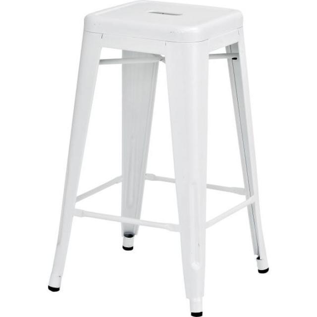 クレール ハイスツール ブラック アイボリー W41×D41×H66 座面30