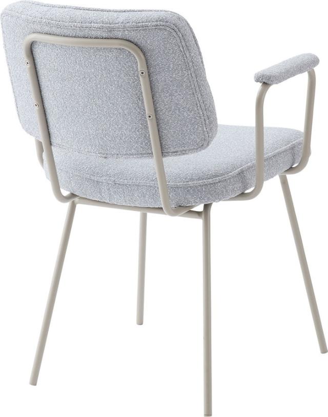 アームチェア ダイニング チェア ダークグレー ライトグレー W59×D63