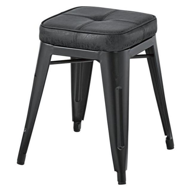 スツール ブラック ブラウン キャメル W41×D41×H48 azu-pc-251 店舗