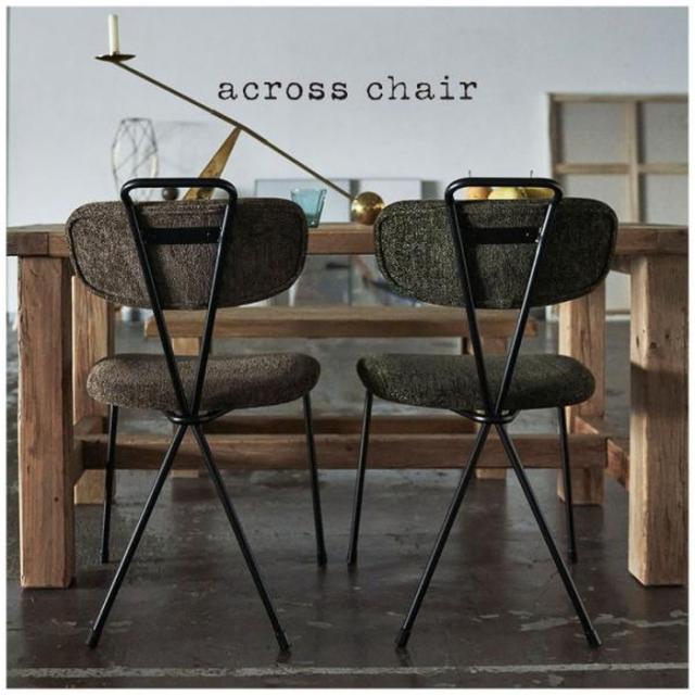 ダイニング チェア ダークブラウン カーキ オレンジ W49×D61×H82×SH45