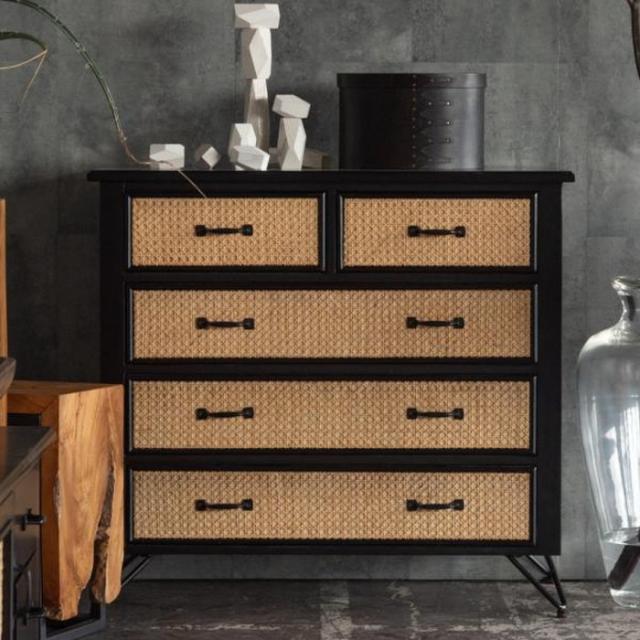 チェスト ブラック W80×D40×H74 azu-pm-337  タンス チェスト 収納 家具 送料無料 北欧 モダン 家具 インテリア ナチュラル テイスト 新生活 オススメ おしゃれ 後払い の通販は