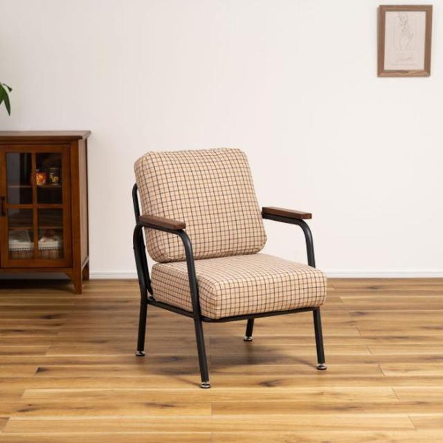 チェック柄 アーム付き1人掛けソファ チェック柄 アーム付き1人掛けソファ 楽天市場】ソファ 肘付き