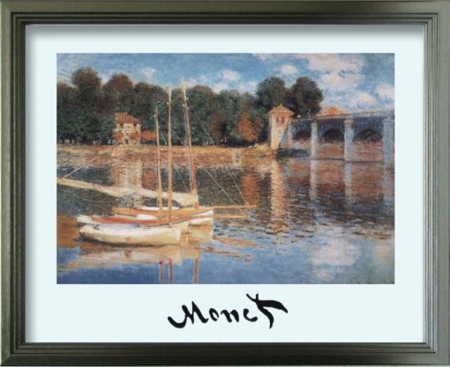 クロード モネ Claude Monet ponte ad Argeteuil S SV 330x270x25mm ZFA-62349 bic-10116901s1  アートパネル アートボード 壁紙 装飾フィルム 送料無料 北欧 モダン 家具 インテリア ナチュラル テイスト 新生活 オススメ おしゃれ 後払い の通販は 7,216円