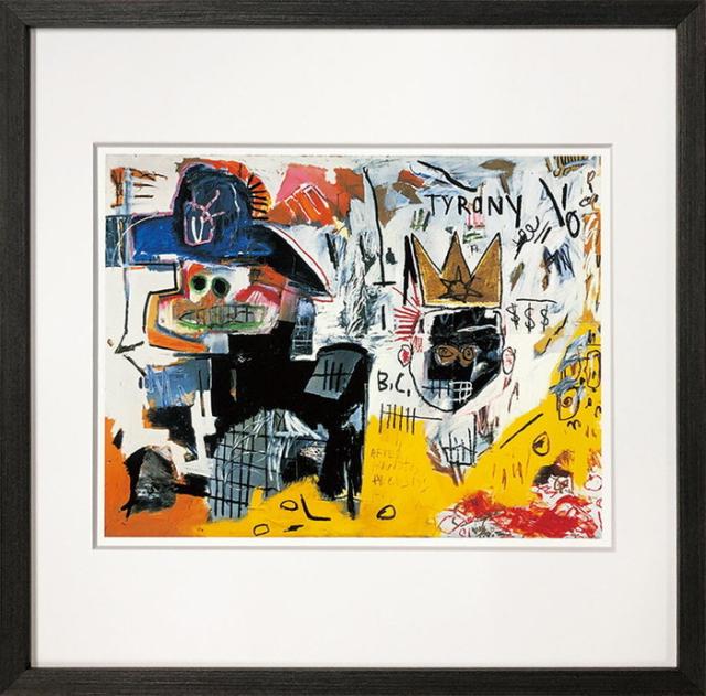 バスキア Jean-Michel Basquiat Untitled Tyrany 1982 425x425x32mm 425x425x32mm IJB-62488 アート 絵 フレーム bic-11112298s1 アートパネル アートボード 壁紙 装飾フィルム 送料無料 北欧 モダン 家具 インテリア ナチュラル テイスト 新生活 オススメ おしゃれ 後払い の通販は