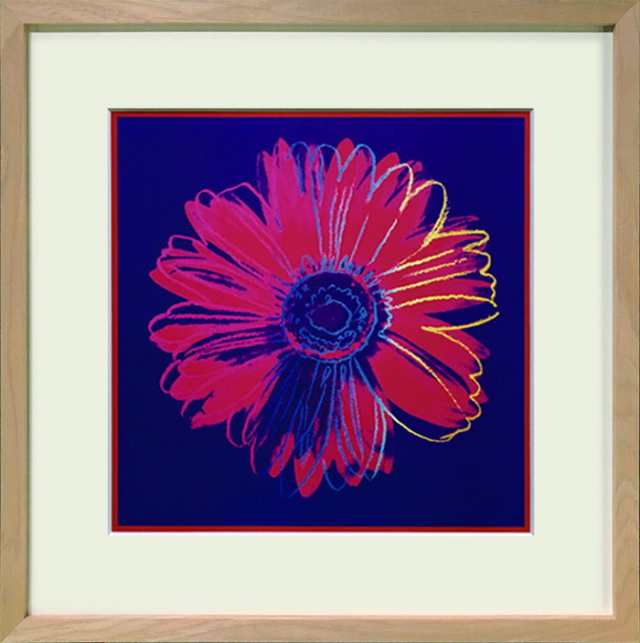 アンディ・ウォーホル Andy Warhol Daisy c.1982 blue & red