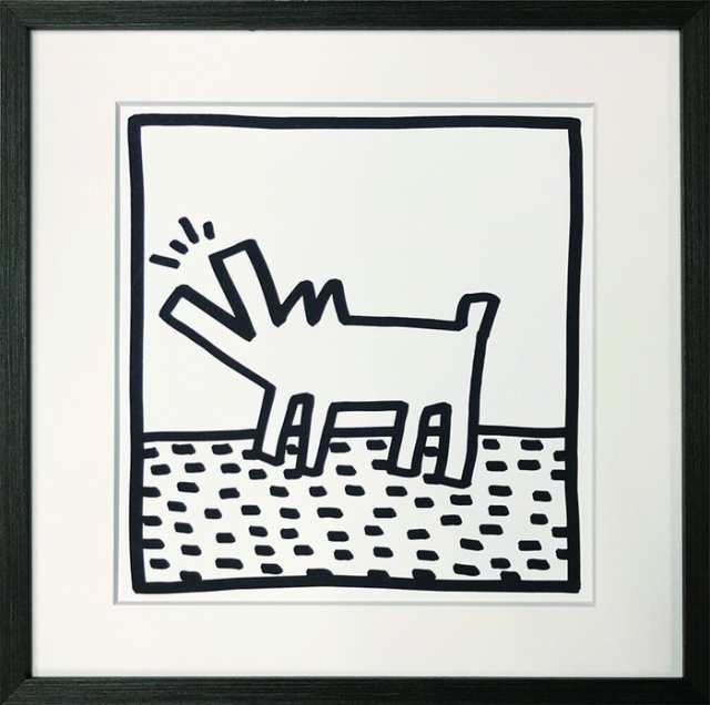 キース・ヘリング Keith Haring Unaltd barking dog 425x425x32mm