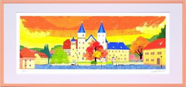 アートフレーム はり たつお ローア・アム・ナイン城 L 738x348x25mm ZTH-61689 bic-7193908s1 アートパネル アートボード 壁紙 装飾フィルム 送料無料 北欧 モダン 家具 インテリア ナチュラル テイスト 新生活 オススメ おしゃれ 後払い の通販は