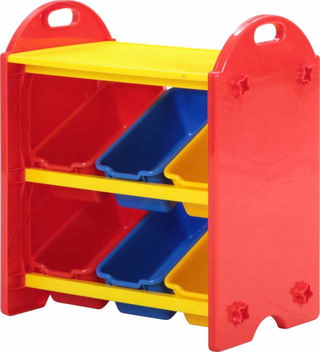 トイボックスSカラフル100pcsブロック付97016/70118 カラフル 535×345×590 fj-15500  おもちゃ箱 子供部屋 収納 送料無料 北欧 モダン 家具 インテリア ナチュラル テイスト 新生活 オススメ おしゃれ 後払い の通販は