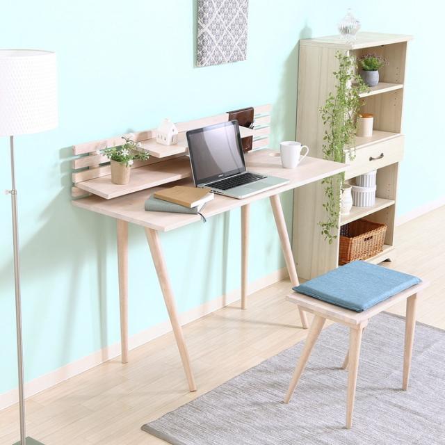 Natural Signature デスクセット WHW ホワイトウォッシュ 1200×475×740