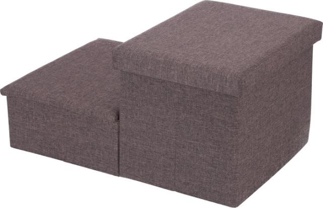 収納付きペットステップ チャコール チャコール 幅590×奥行400×高さ300mm fj-53723  スロープ ステップ 介護用品 犬用品 ペット ペットグッズ 送料無料 北欧 モダン 家具 インテリア ナチュラル テイスト 新生活 オススメ おしゃれ 後払い の通販は