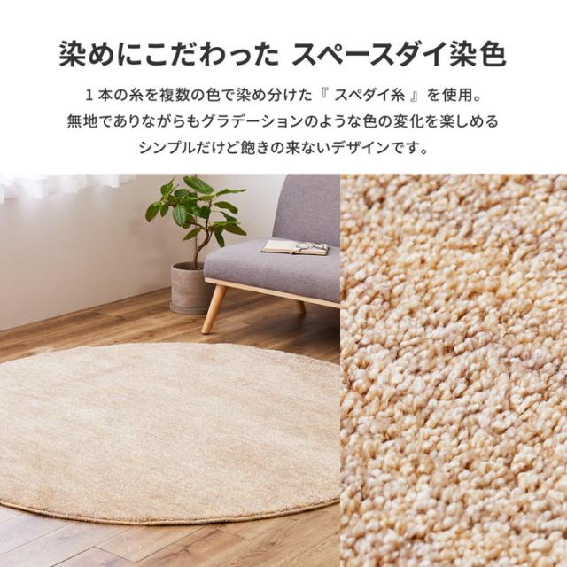 国産高機能ラグ ビビ 約190×190cm 防ダニ 抗菌 防臭 防音 防炎 制電 日本製 ナイロンラグ 無地 hig-350116701x  カーペット ラグ カーペット マット 送料無料 北欧 モダン 家具 インテリア ナチュラル テイスト 新生活 オススメ おしゃれ 後払い の通販は