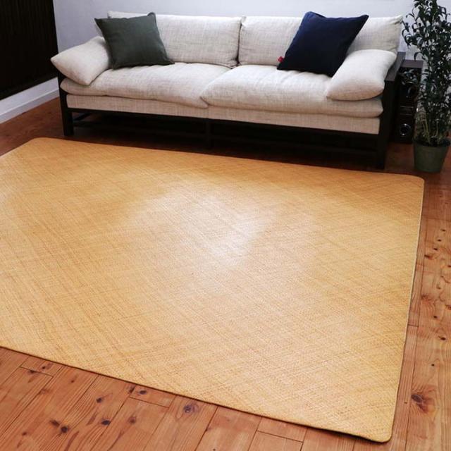 籐 敷 ラグ カーペット 自然素材 アジアン ラタン ひんやり 冷感 リゾート お手入れ簡単 丈夫 耐久性 汚れにくい ハンドメイド インドネシア産 あじろ織り 約140×200cm ihk-1100040014401  カーペット ラグ カーペット マット 送料無料 北欧 モダン 家具 インテリア ナチュラの通販は 29,093円