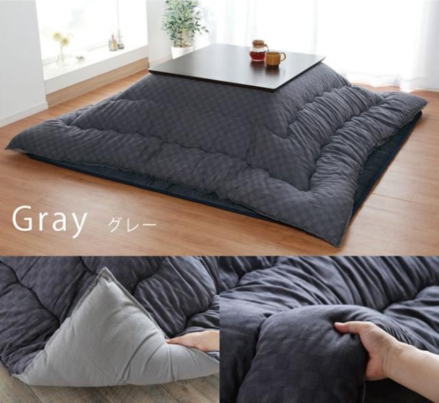 こたつ布団 単品 ふっくら 日本製 格子柄 シンプル 長方形 約205×345cm ベージュ ブラウン グレー ihk-1150940020503 店舗 カフェ ラウンジ ロビー ホテル 法人  こたつ用掛け布団 こたつ用布団 カバー 送料無料 北欧 モダン 家具 インテリア ナチュラル テイスト 新生活 こたつ布団 単品 ふっくら 日本製 格子柄 シンプル 長方形 約205×345cm