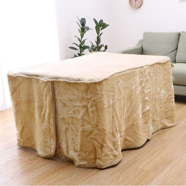 ハイタイプ 高脚 用 こたつ中掛け毛布 洗える ハイタイプ中掛 BOX  約90×90×65cm ボックスタイプ ブラウン ihk-1181380063440  こたつ布団カバー こたつ用布団 カバー 送料無料 北欧 モダン 家具 インテリア ナチュラル テイスト 新生活 オススメ おしゃれ 後払い の通販は