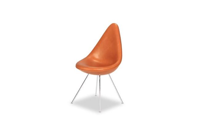 アルネ・ヤコブセン ドロップ チェア DROP Chair セミアニリンレザー 本革 3年保証付 inv-9199ba-semi  ダイニングチェア イス チェア 送料無料 北欧 モダン 家具 インテリア ナチュラル テイスト 新生活 オススメ おしゃれ 後払い の通販は 94,380円