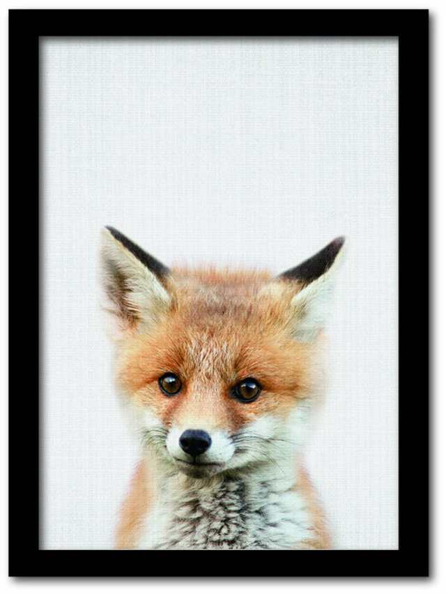 Animal Children series Fox キツネ CB 2005BK フレームカラー：ブラック サイズ：A3 kar-8238792s8  アートパネル アートボード 壁紙 装飾フィルム 送料無料 北欧 モダン 家具 インテリア ナチュラル テイスト 新生活 オススメ おしゃれ 後払い の通販はアートパネル・アートボード