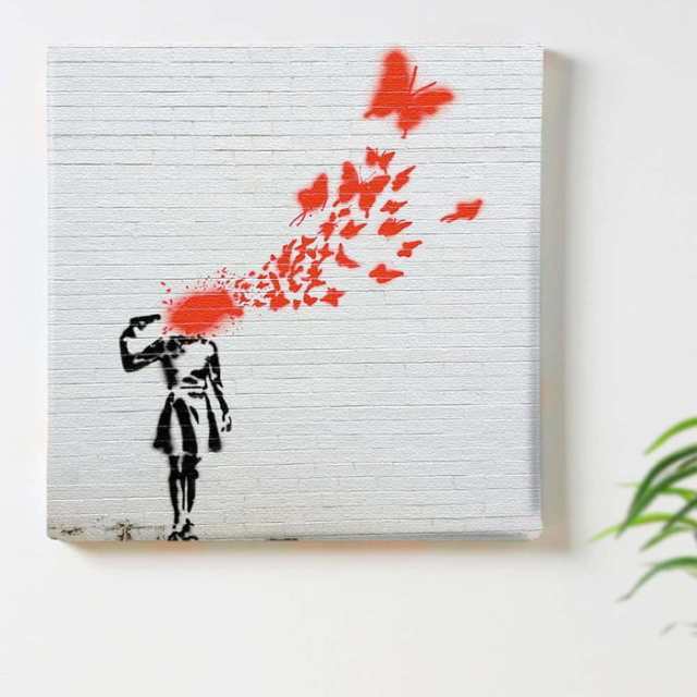 バンクシー デザイン Banksy Design 日本正規ライセンス 拳銃 少女 bdld-1907-009 Mサイズ 30cm×30cm  アートパネル ファブリックパネル の通販はau PAY マーケット - 家具インテリアのジェンコ | au PAY マーケット－通販サイト