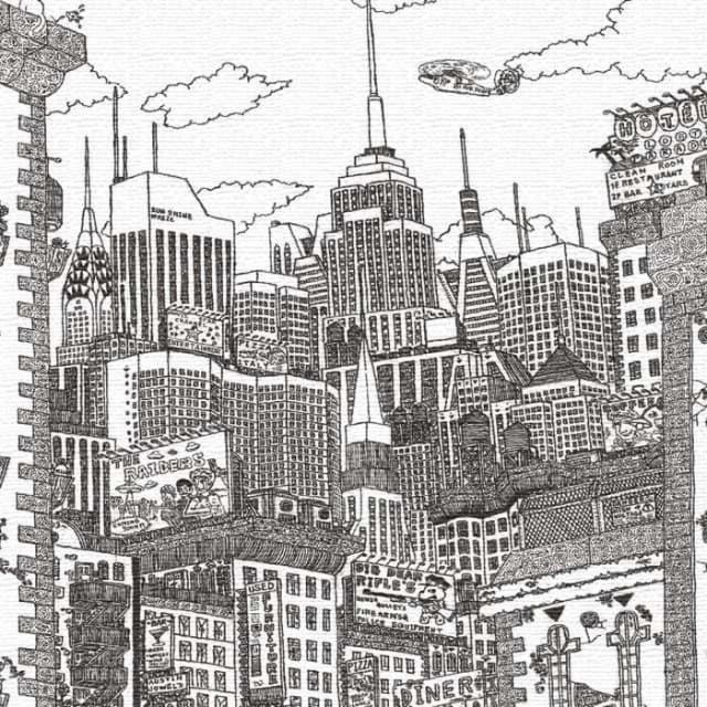 街並みイラスト STREET XLサイズ 100cm×100cm アートパネル ファブリックパネル アートボード インテリアパネル 壁掛け 日本製 ラッピング付き lib-mzk-0002-xl  アートパネル アートボード 壁紙 装飾フィルム 送料無料 北欧 モダン 家具 インテリア ナチュラル テイスト 新の通販は