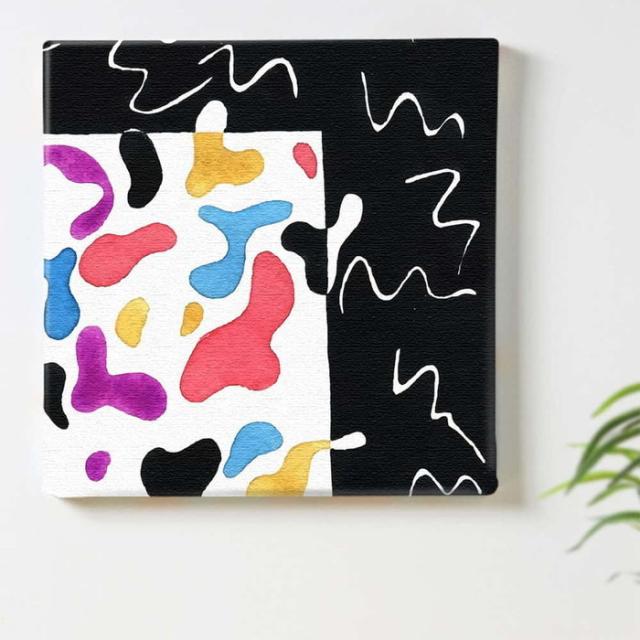 幾何学模様 popa-1903-031 XLサイズ 100cm×100cm アートパネル ファブリックパネル アートボード インテリアパネル 壁掛け 日本製 ラッピング付き lib-popa-1903-031-xl  アートパネル アートボード 壁紙 装飾フィルム 送料無料 北欧 モダン 家具 インテリア ナチュラル テイの通販は