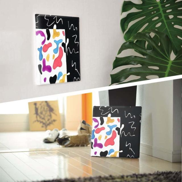 幾何学模様 popa-1903-031 XLサイズ 100cm×100cm アートパネル ファブリックパネル アートボード インテリアパネル 壁掛け 日本製 ラッピング付き lib-popa-1903-031-xl  アートパネル アートボード 壁紙 装飾フィルム 送料無料 北欧 モダン 家具 インテリア ナチュラル テイの通販は