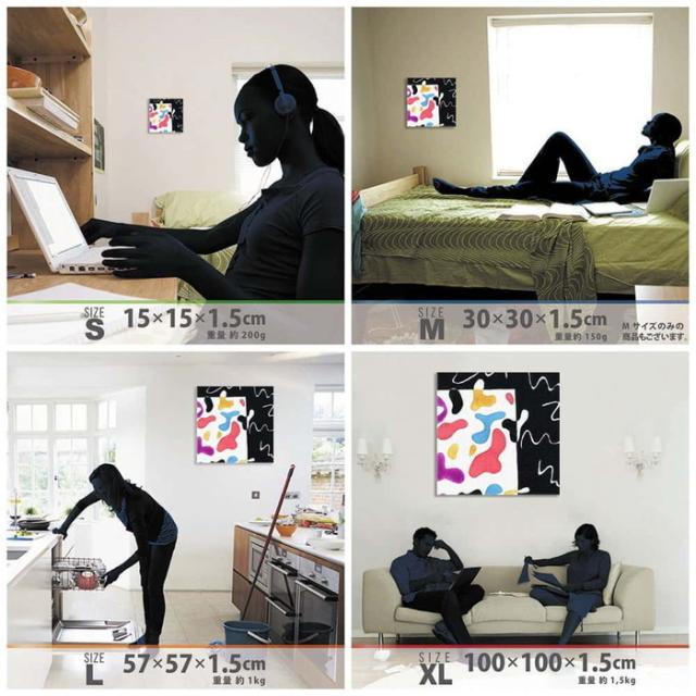 幾何学模様 popa-1903-031 XLサイズ 100cm×100cm アートパネル ファブリックパネル アートボード インテリアパネル 壁掛け 日本製 ラッピング付き lib-popa-1903-031-xl  アートパネル アートボード 壁紙 装飾フィルム 送料無料 北欧 モダン 家具 インテリア ナチュラル テイの通販は