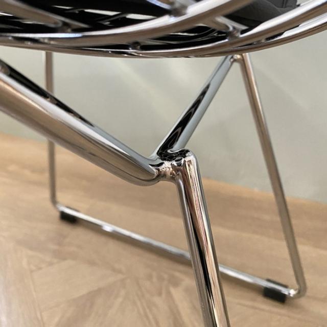 ハリー・ベルトイア ワイヤーチェア Wire Chair PUクッション 保証付 pr-art-j001  デスク用チェア オフィスチェア オフィス家具 送料無料 北欧 モダン 家具 インテリア ナチュラル テイスト 新生活 オススメ おしゃれ 後払い の通販は