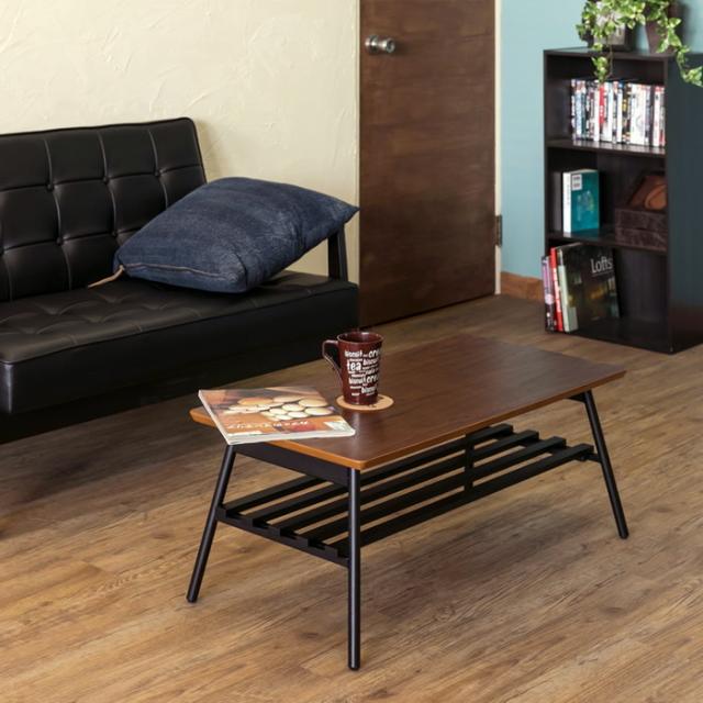 センターテーブル Luster80 棚付き 折れ脚 オーク ウォールナット アンティークブラウン 保証付 sk-utk80  センターテーブル ローテーブル テーブル 送料無料 北欧 モダン 家具 インテリア ナチュラル テイスト 新生活 オススメ おしゃれ 後払い の通販は