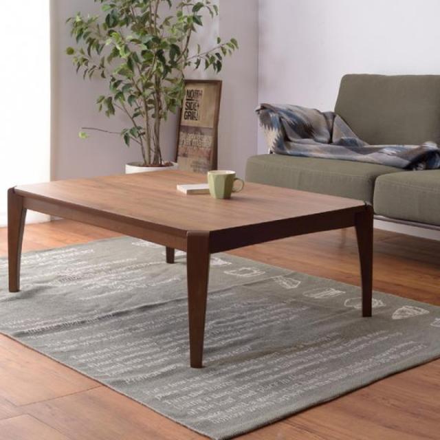 こたつ 炬燵 コタツテーブル ブラウン W105×D75×H38  azu-kt-108 店舗 カフェ ラウンジ ロビー ホテル 法人  電気こたつ こたつ 季節 空調家電 家電 送料無料 北欧 モダン 家具 インテリア ナチュラル テイスト 新生活 オススメ おしゃれ 後払い